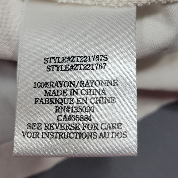 Z Supply Cream Tan Tank Zebra Preppy Crop Lightweight Sheer NEW $49 Women XS Top - Picture 10 of 11